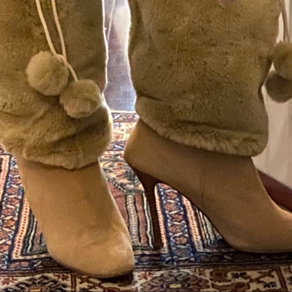 Faux Fur heeled booties